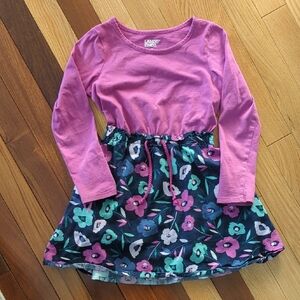 Lands' End Pink Top with Floral Skirt